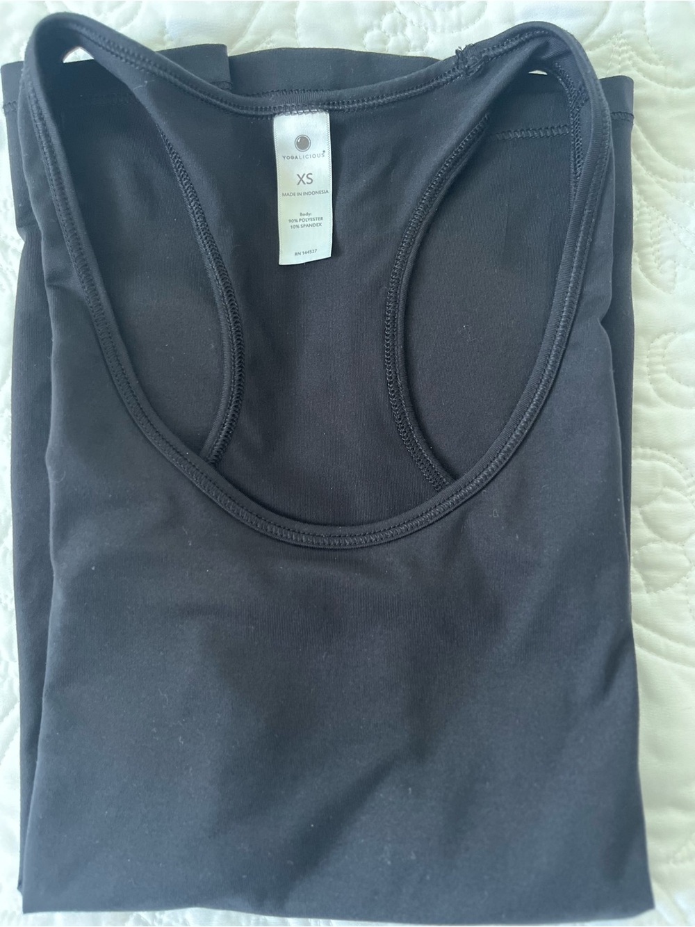 Yogalicious Black Racerback Tank Top Size XS - Picture 10 of 10